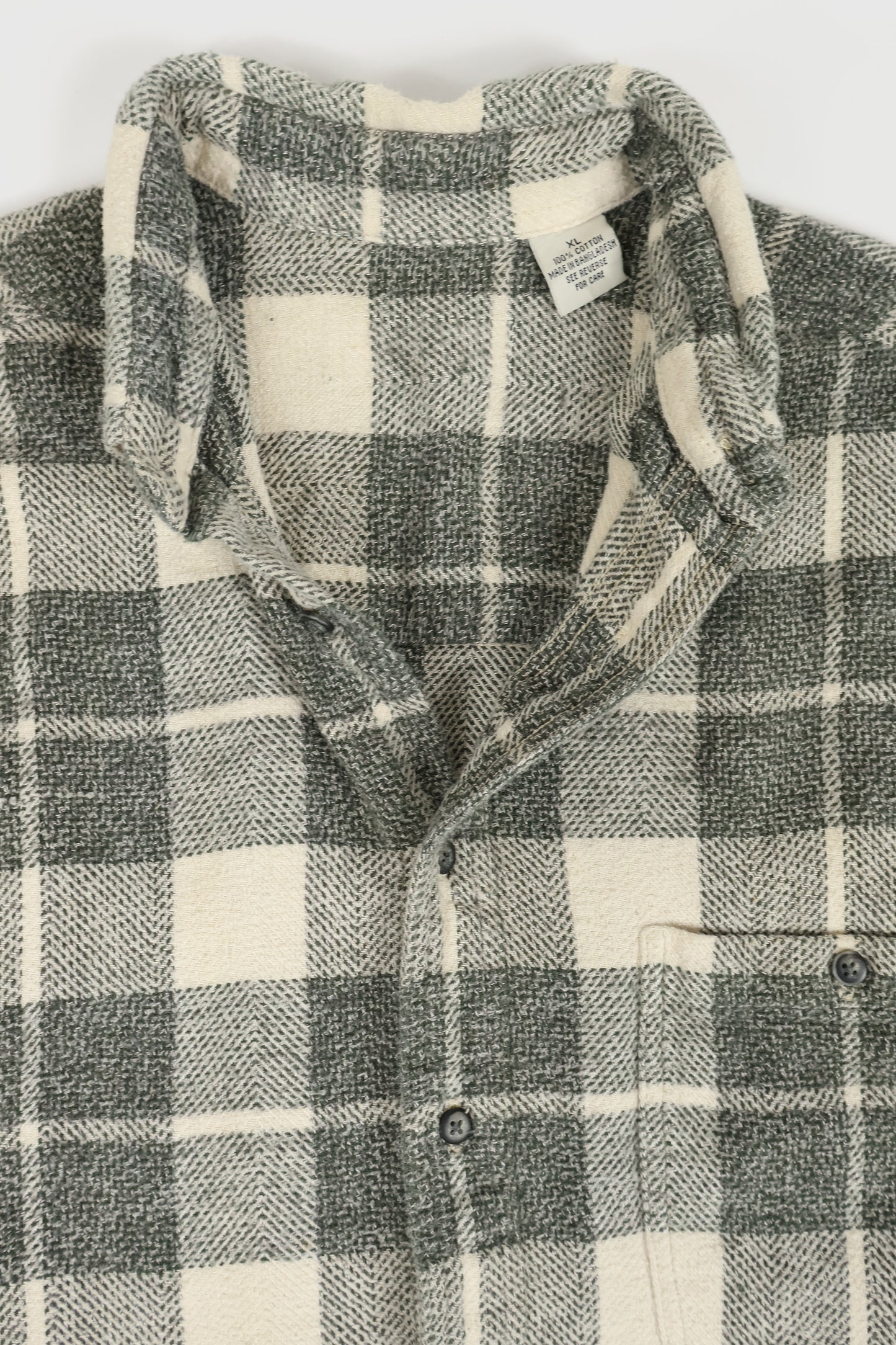 Vintage Plaid Flannel Button-Down Image 2