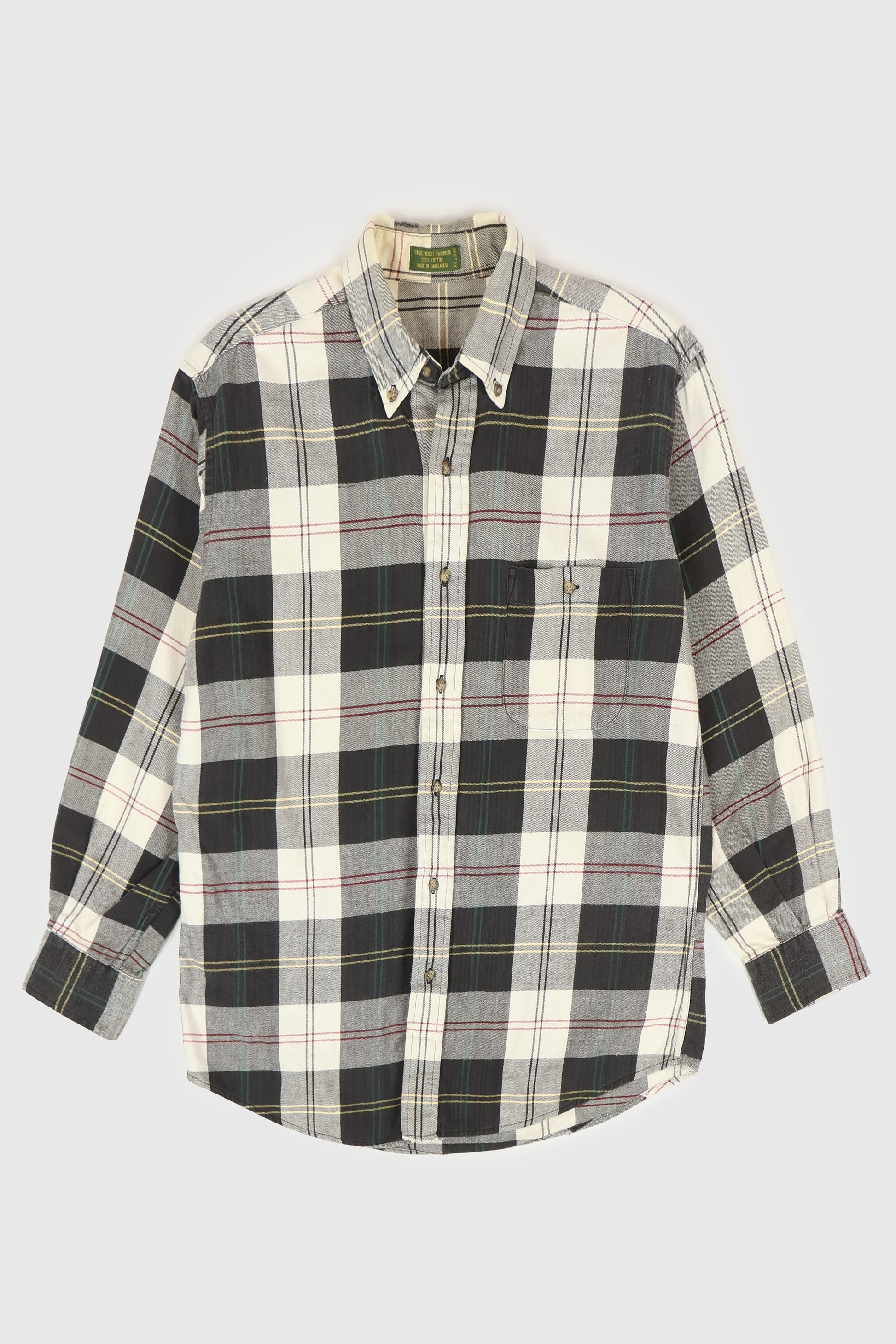 Vintage Plaid Button-Down Shirt Image 0