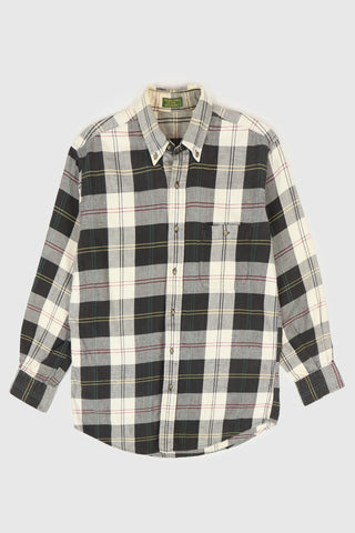 Vintage Plaid Button-Down Shirt