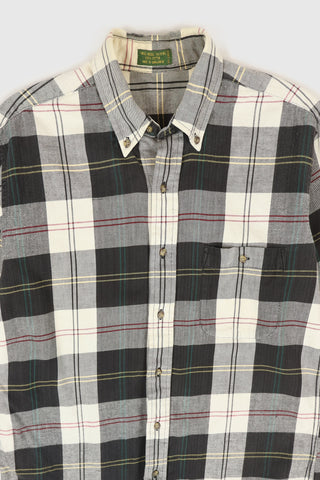 Vintage Plaid Button-Down Shirt