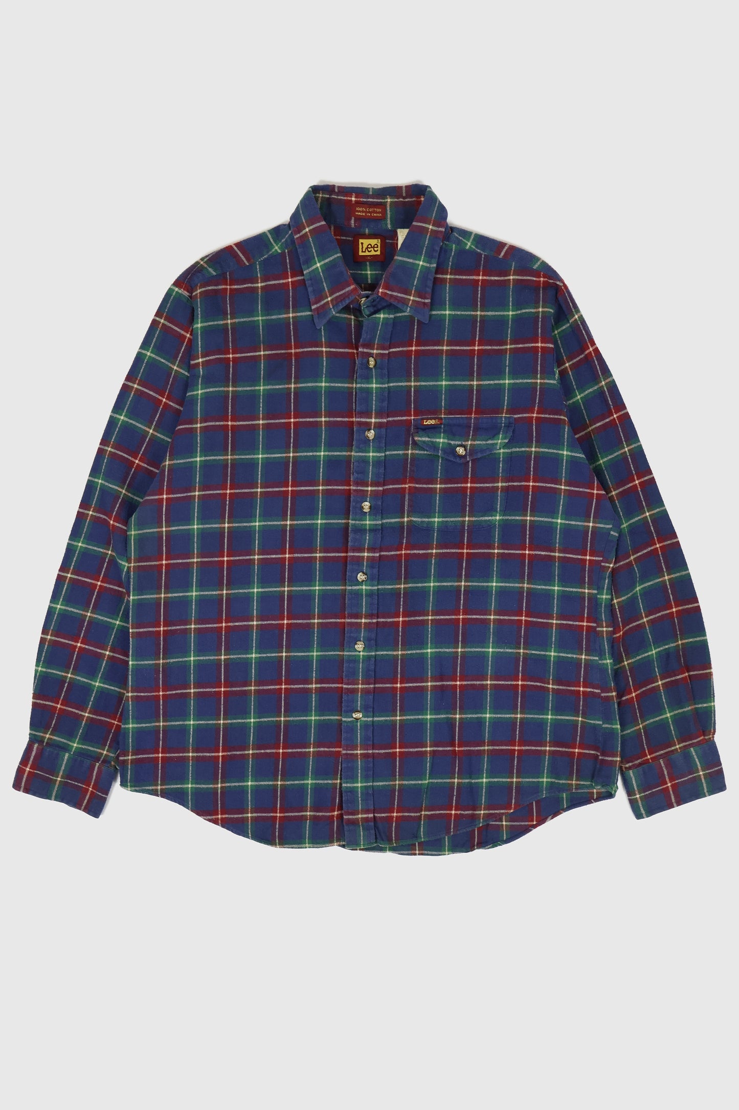 Vintage Lee Flannel Button-Down Shirt