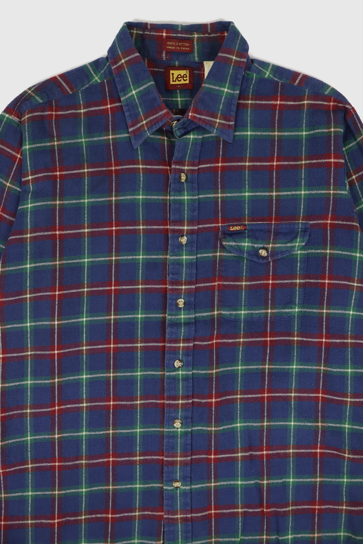 Vintage Lee Flannel Button-Down Shirt