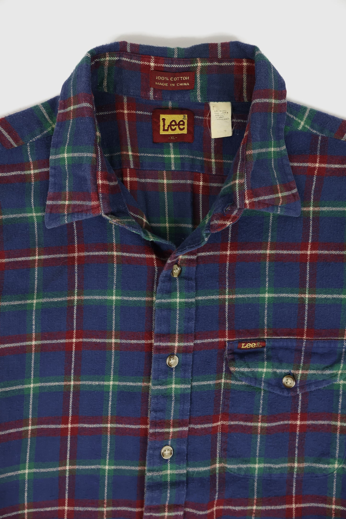 Vintage Lee Flannel Button-Down Shirt