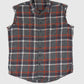Vintage Sleeveless Flannel Button-Down Shirt 02