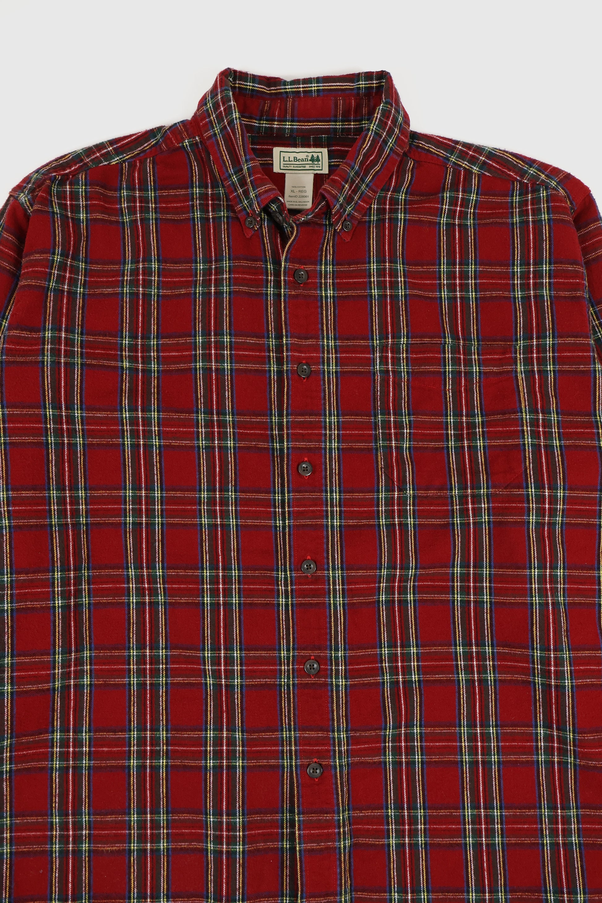 Vintage L.L. Bean Flannel Button-Down Shirt Image 2