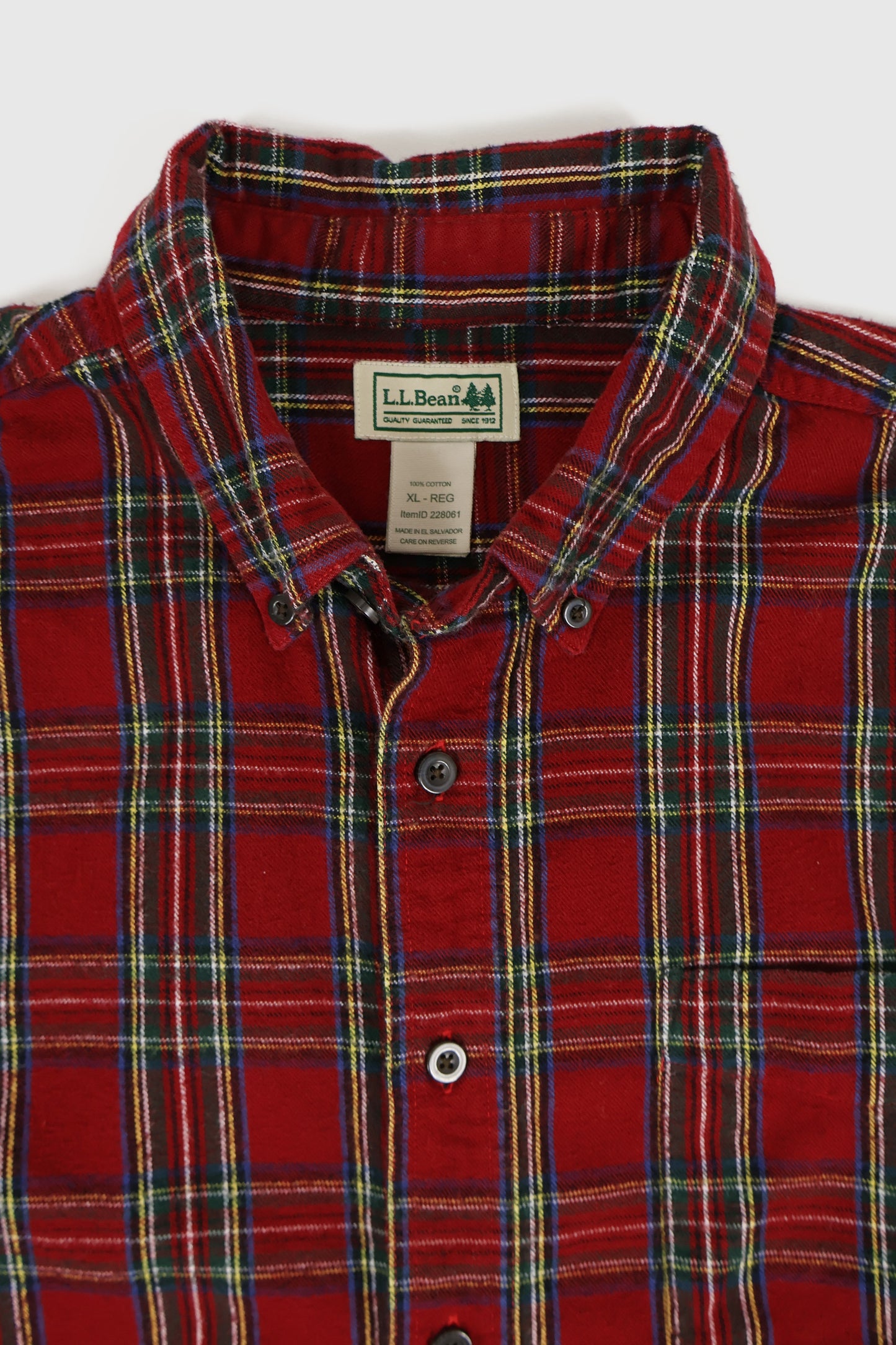 Vintage L.L. Bean Flannel Button-Down Shirt Image 1