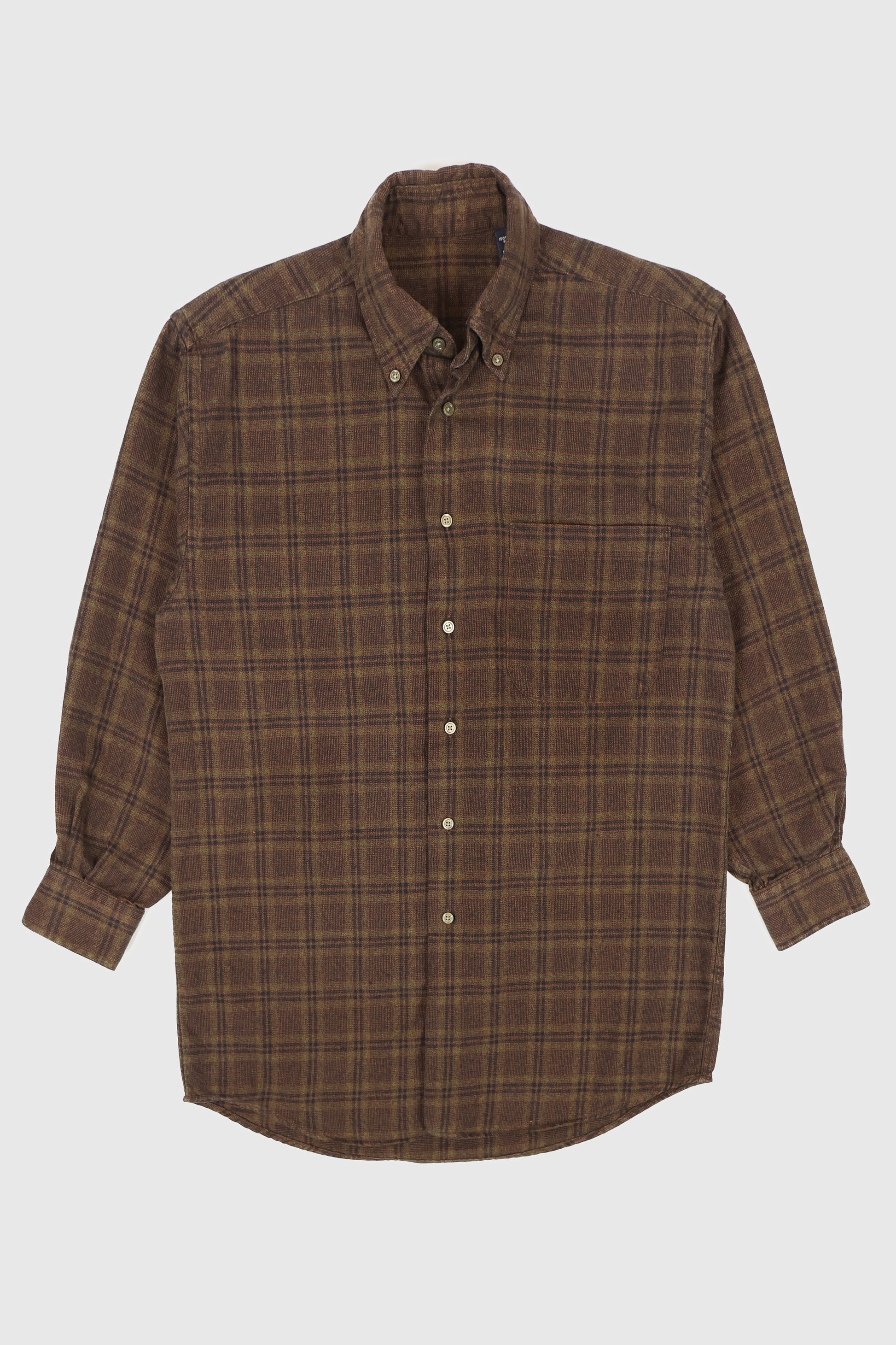 Vintage Plaid Button-Down Shirt 02 Image 0