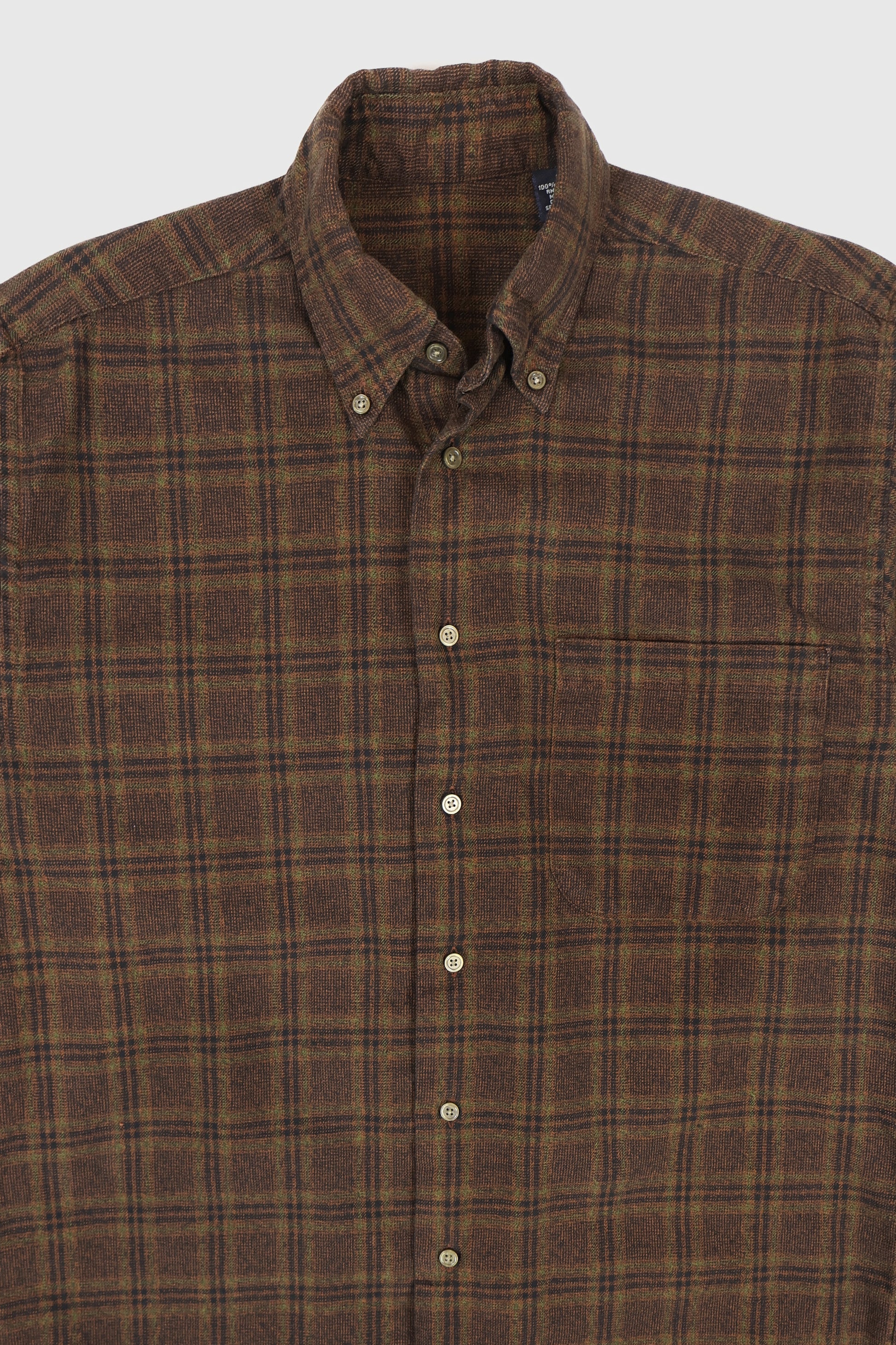 Vintage Plaid Button-Down Shirt 02 Image 1