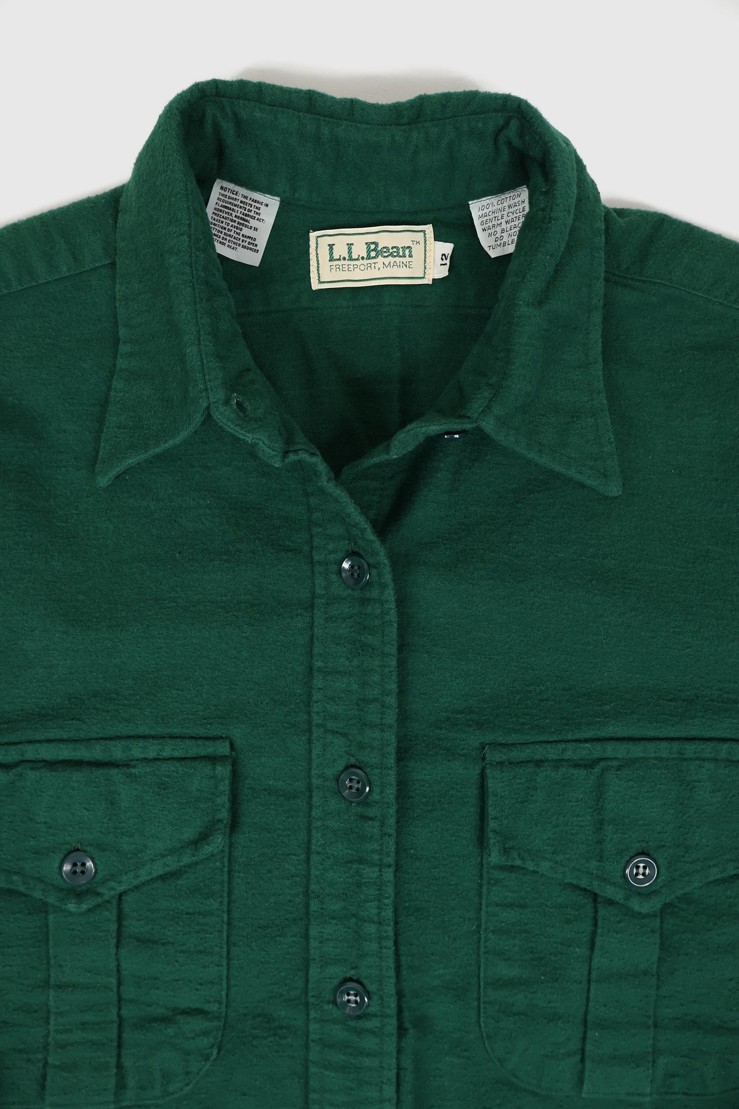 Vintage L.L. Bean Flannel Button-Down Shirt