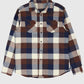 Vintage Brown Plaid Button-Down Shirt