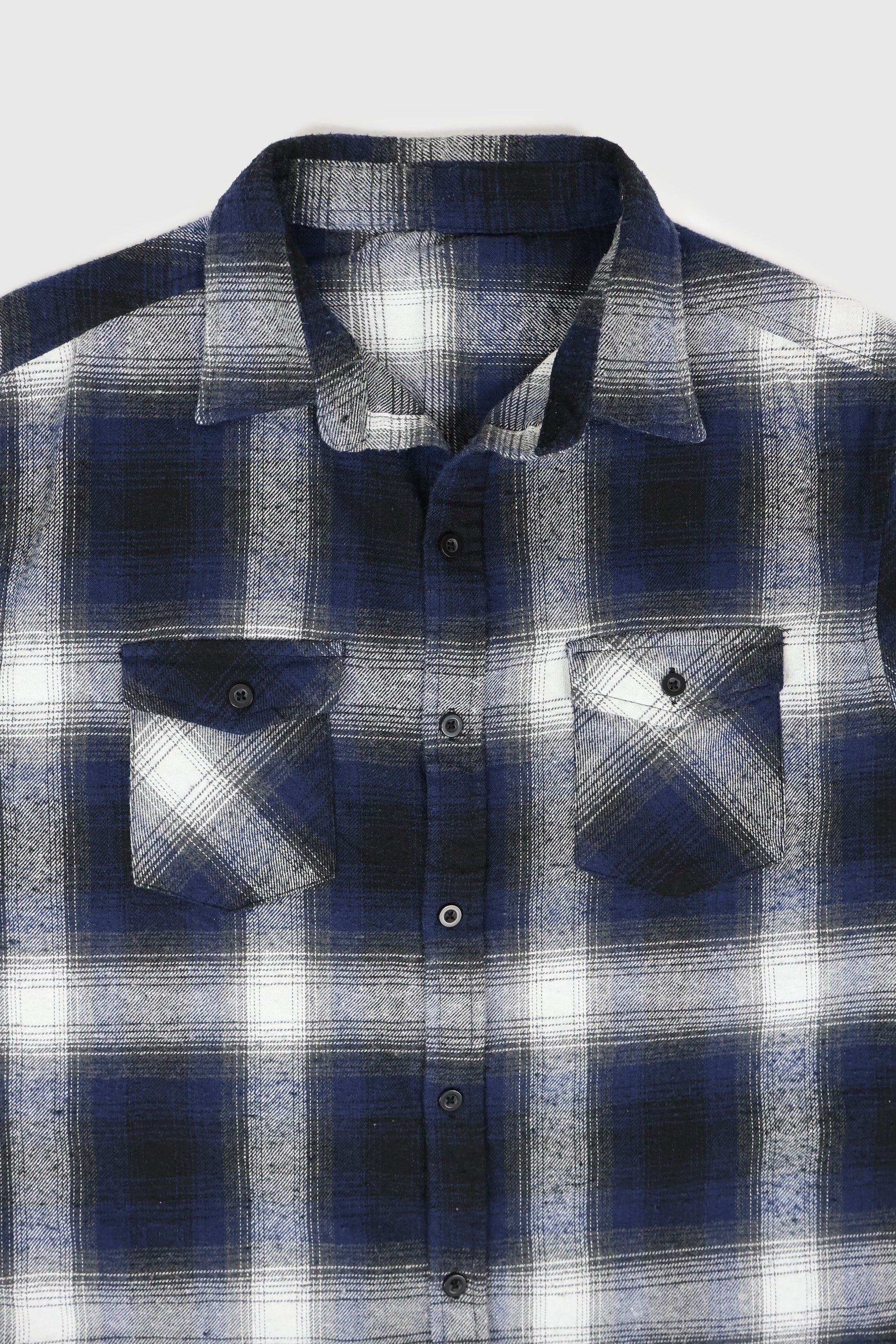 Vintage Flannel Sleeveless Button-Down Shirt Image 2