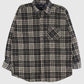 Vintage Black Flannel Button-Down Shirt Image 0