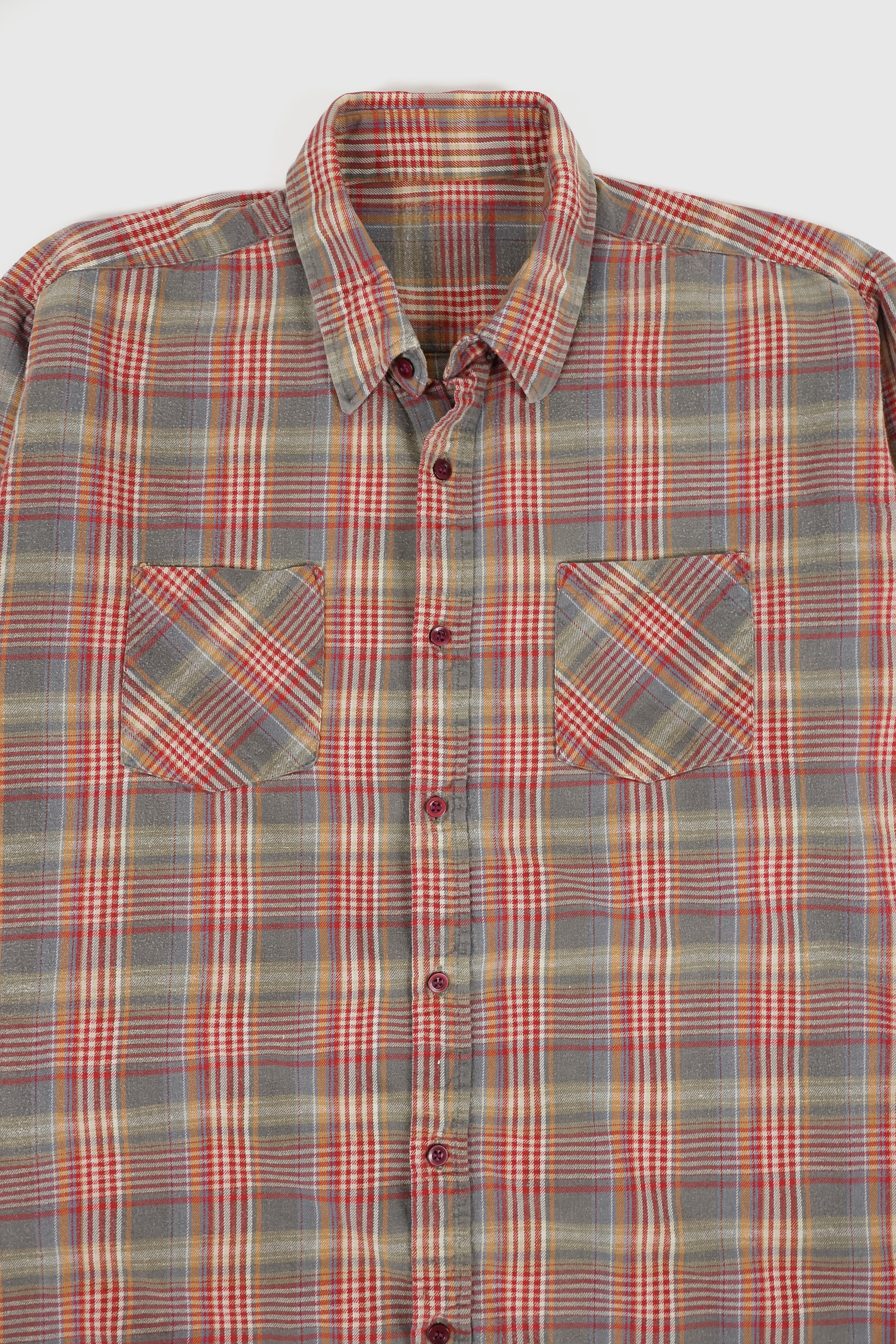 Vintage Plaid Button-Down Shirt Image 1