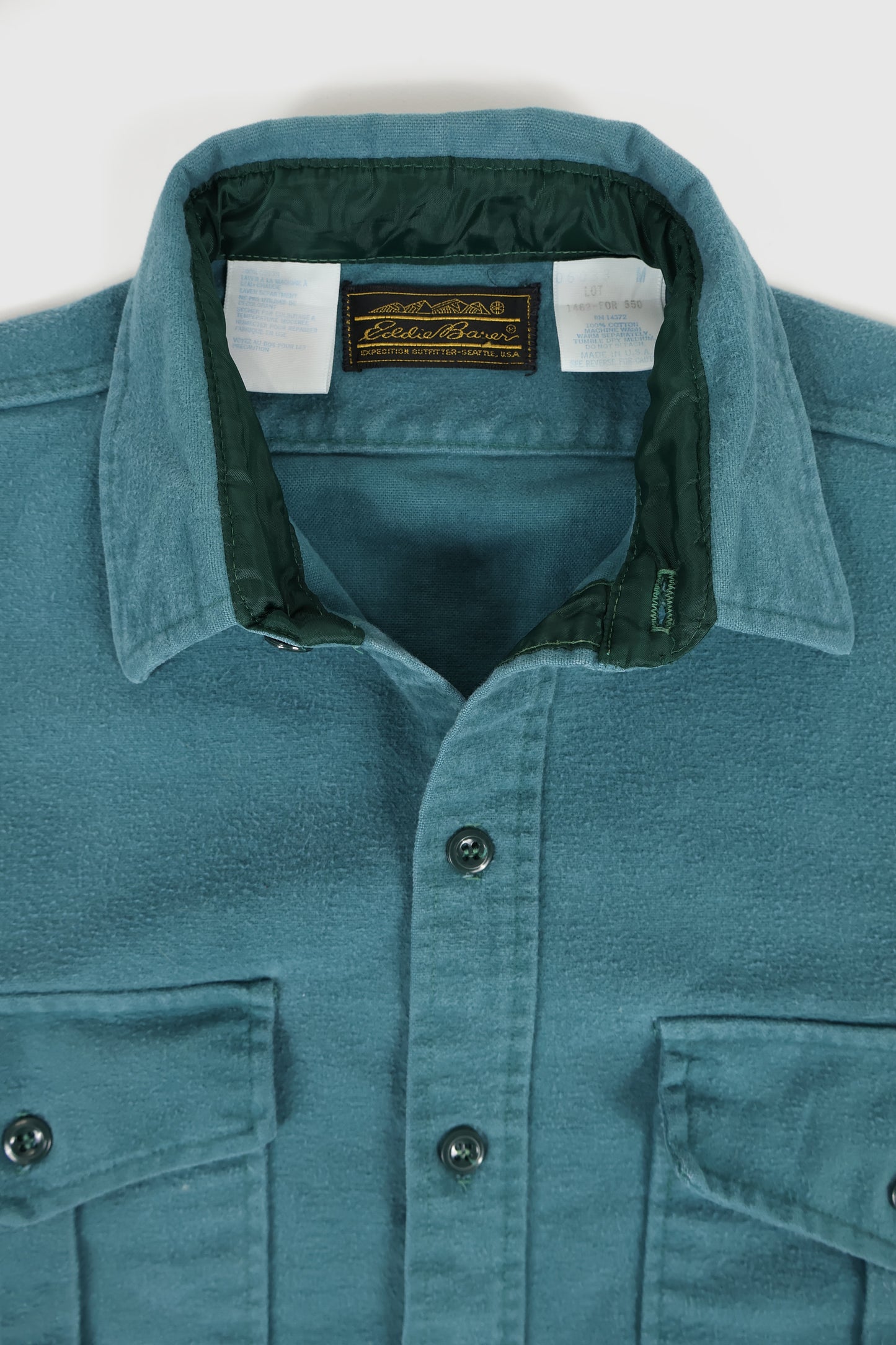 Vintage Eddie Bauer Flannel Button-Down Shirt Image 2