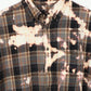 Vintage Bleached Short Sleeve Button-Down Shirt