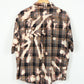 Vintage Bleached Short Sleeve Button-Down Shirt