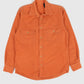 Vintage Orange Flannel Button-Down Shirt Image 0