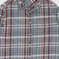 Vintage Grey Plaid Button-Down Shirt