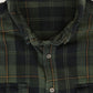 Vintage Green Plaid Button-Down Shirt Image 2