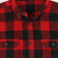 Vintage Red Plaid Flannel Button-Down Shirt Image 2