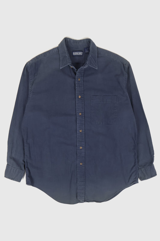 Vintage Blue Flannel Button-Down Shirt Image 0