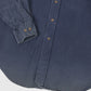 Vintage Blue Flannel Button-Down Shirt Image 3