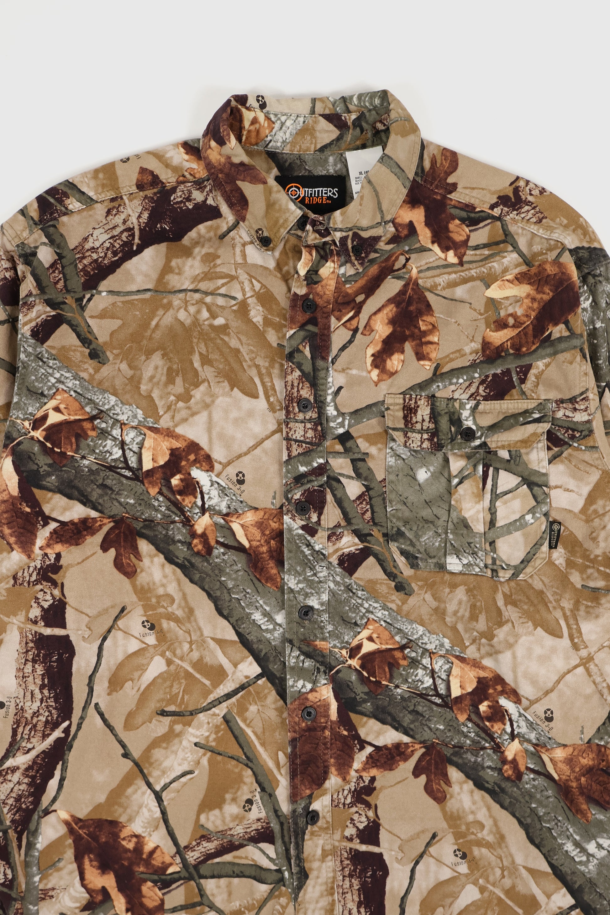 Vintage Real Tree Camo Button-Down Shirt Image 1