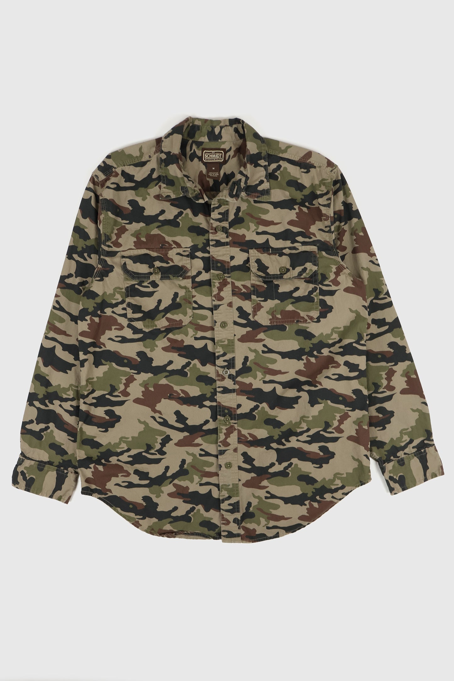 Vintage Camo Button-Down Shirt Image 0