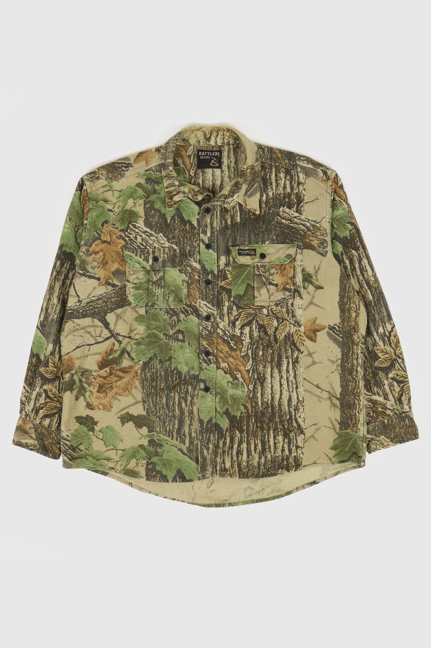 Vintage Heavyweight Real Tree Camo Button-Down Shirt Image 0