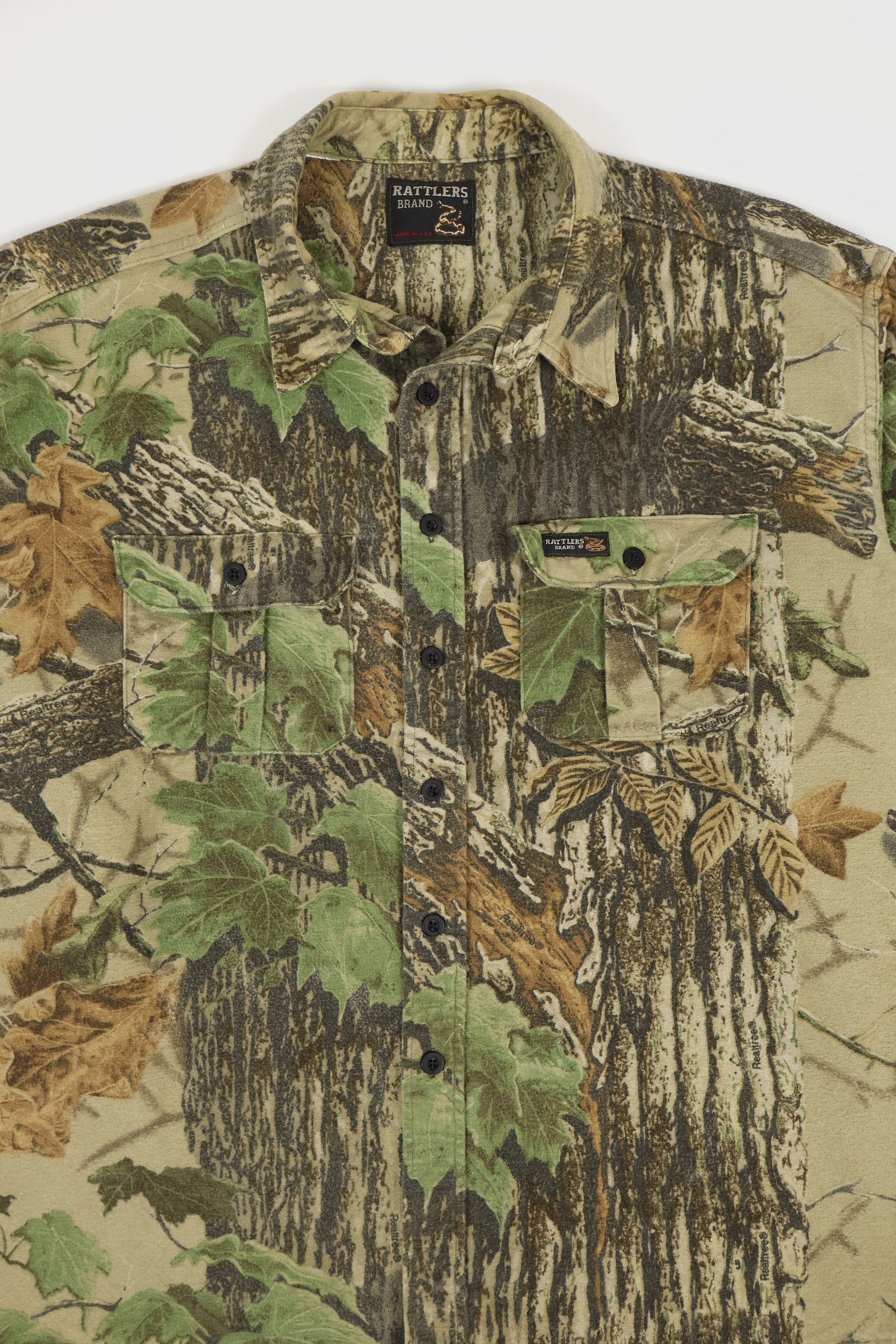 Vintage Heavyweight Real Tree Camo Button-Down Shirt Image 1