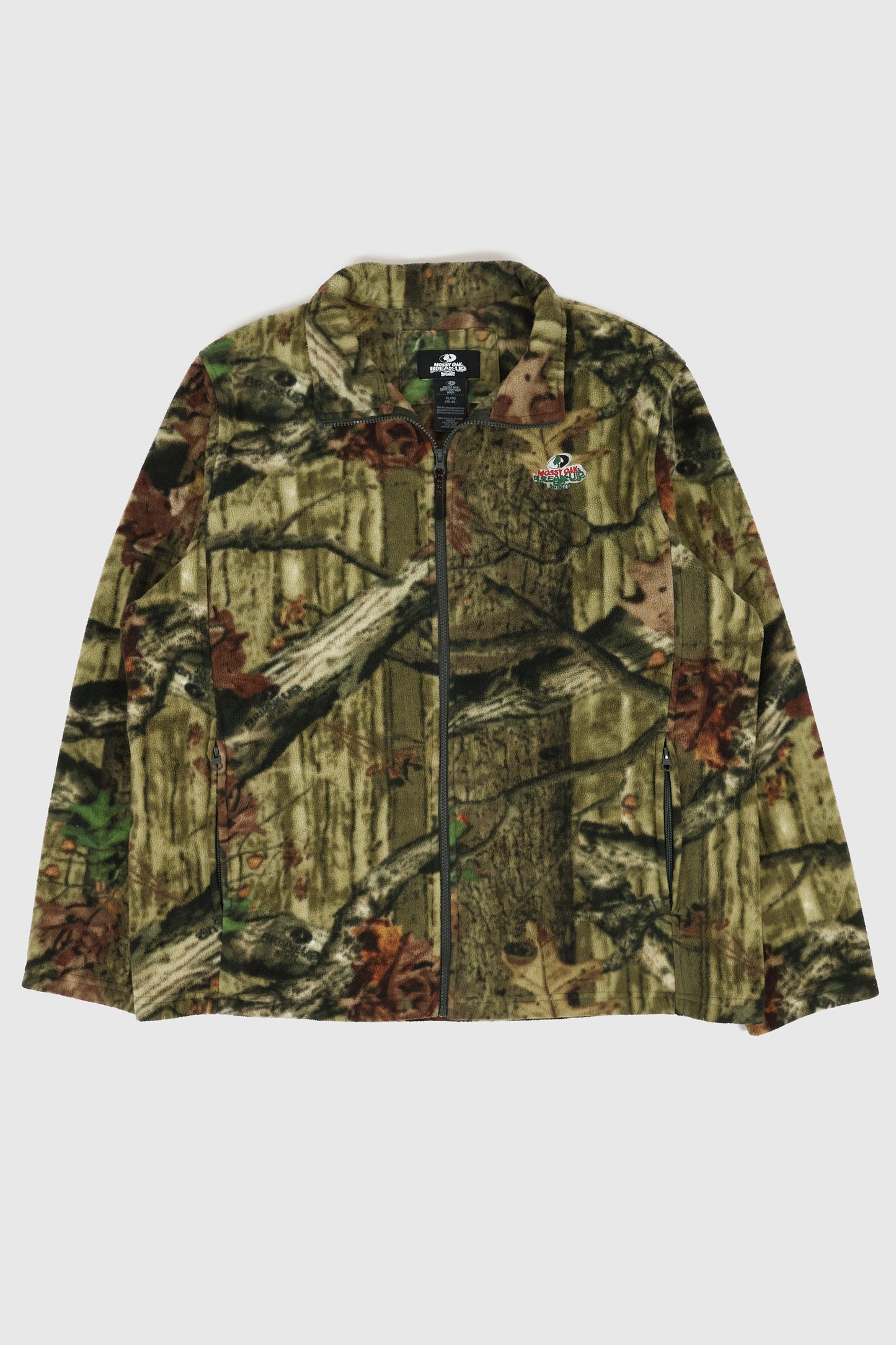 Vintage Real Tree Camo Full Zip Fleece Jacket Image 0