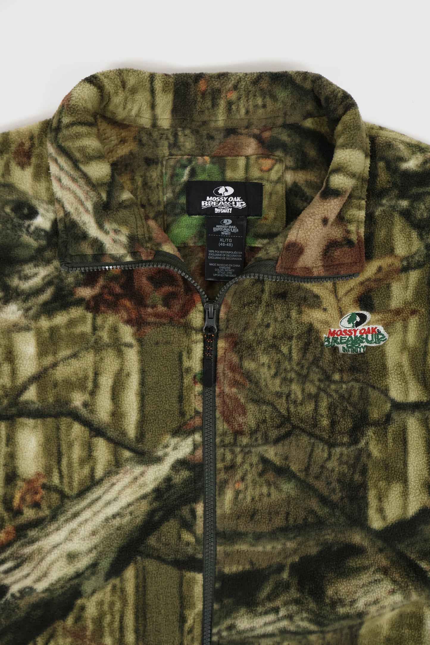 Vintage Real Tree Camo Full Zip Fleece Jacket Image 2