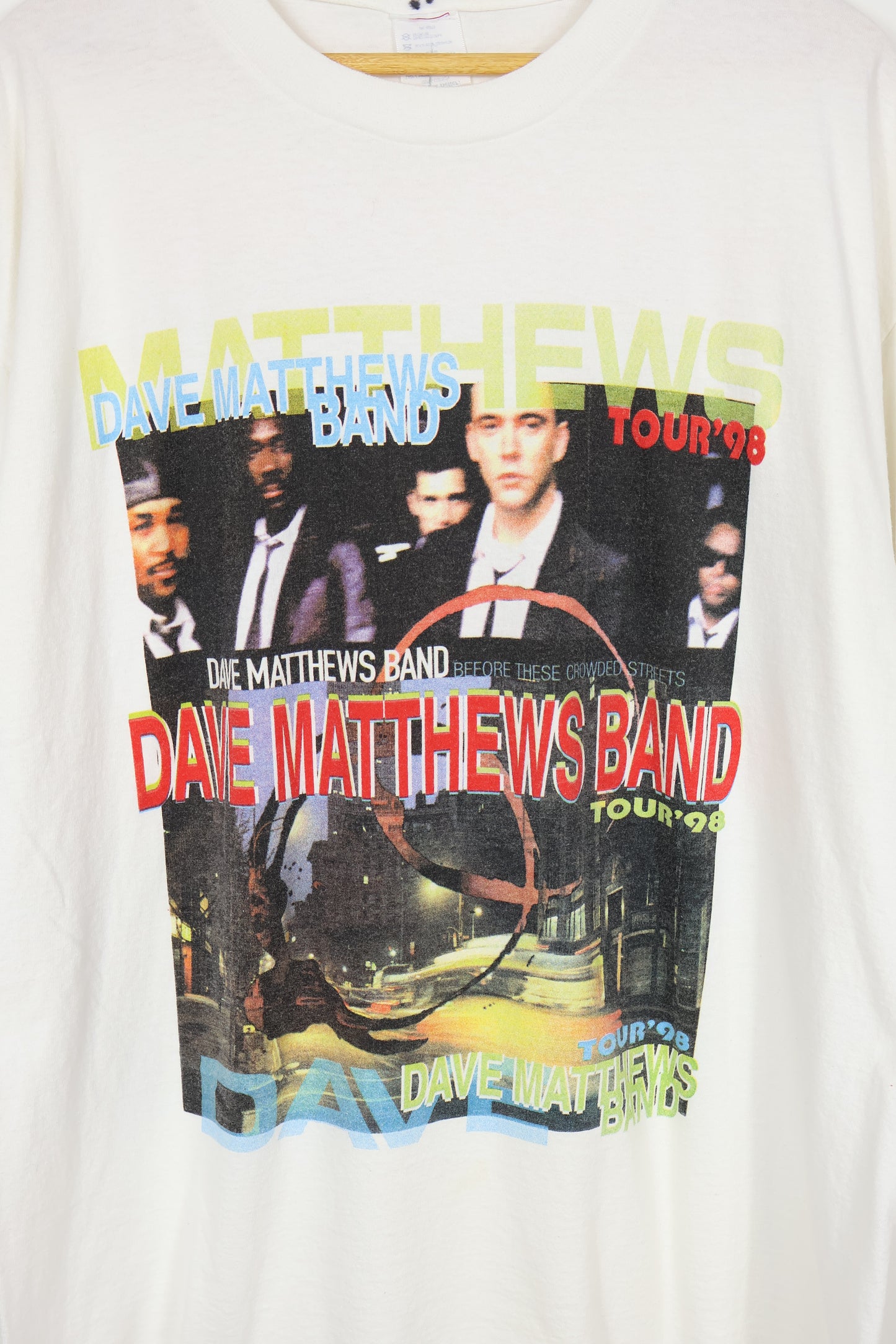 Vintage Dave Matthews Band Before These Crowded Streets 1998 Tour Tee