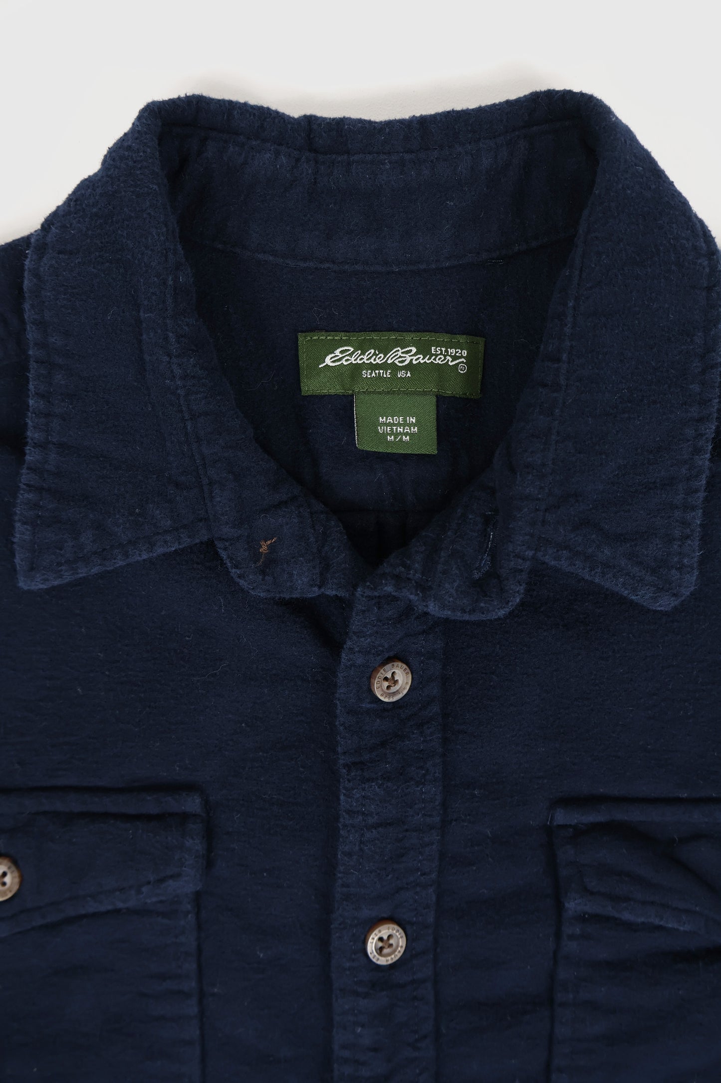 Vintage Eddie Bauer Flannel Button-Down Shirt Image 2