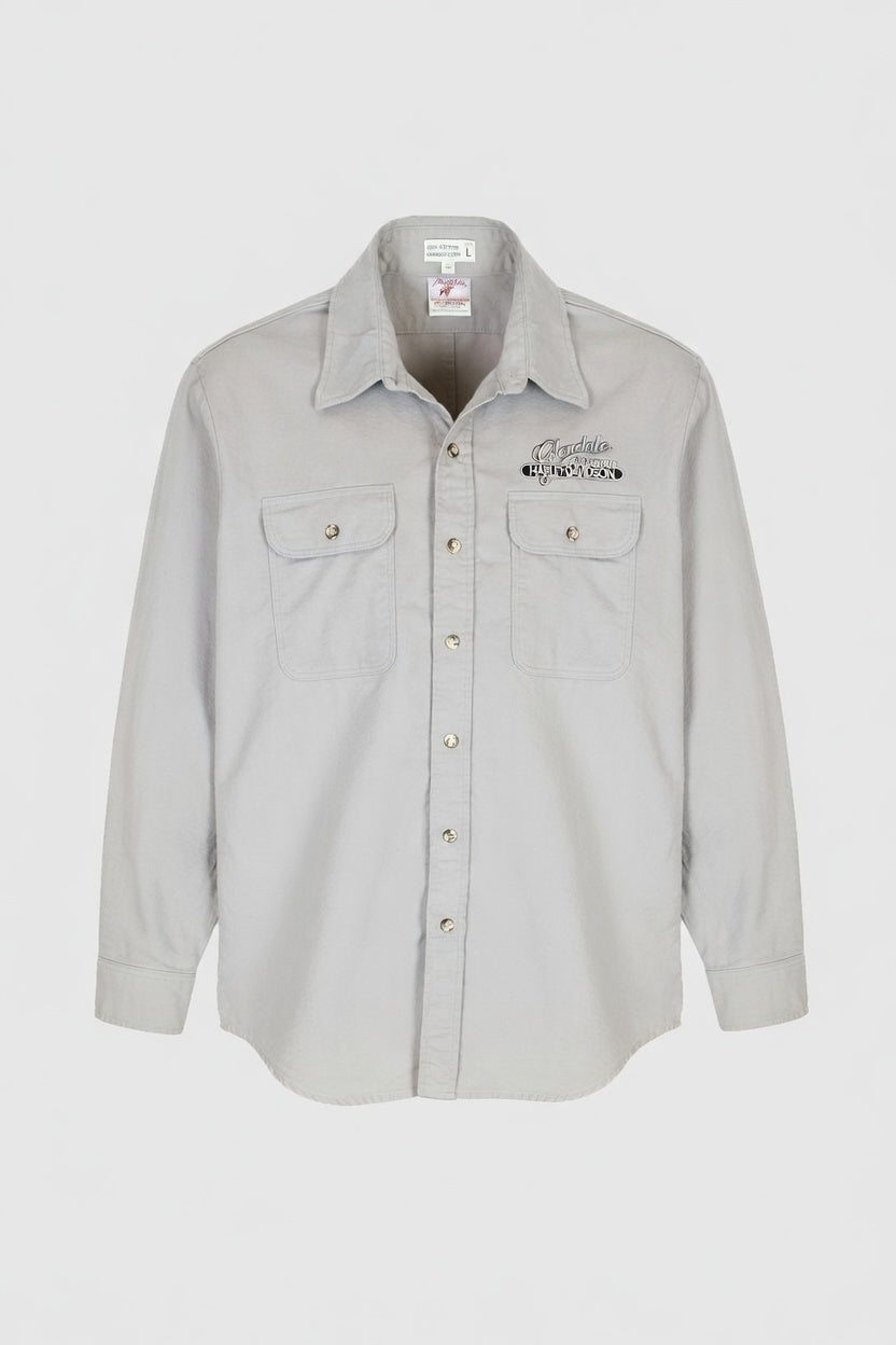 Harley Davidson Glendale California Flannel Button-Down Shirt