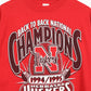 Vintage Nebraska Back to Back Champion '94-'95 Tee