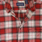 Vintage Red Plaid Button-Down Shirt Image 2