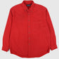 Vintage Red Flannel Button-Down Shirt 01 Image 0