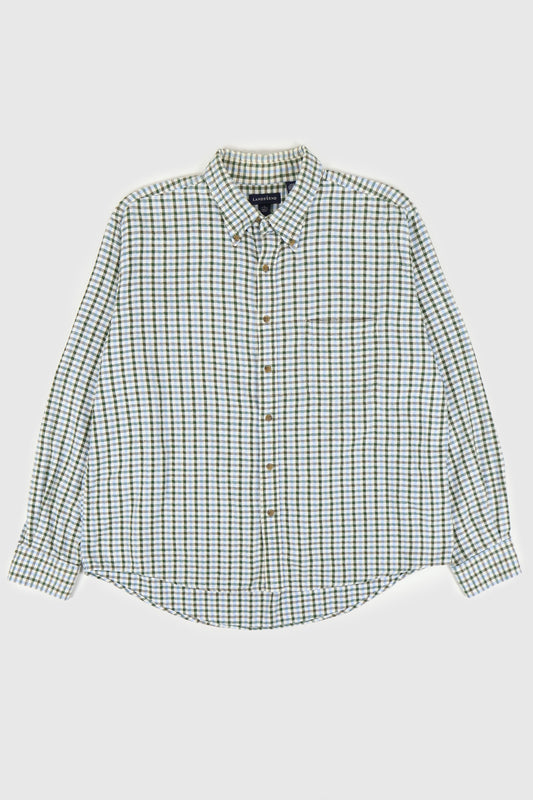 Vintage Flannel Button-Down Shirt Image 0