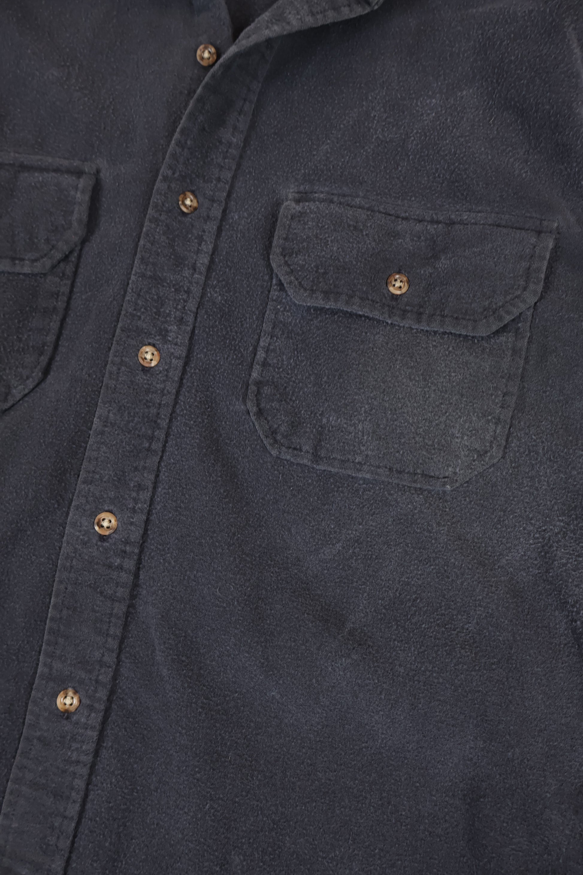 Vintage Land's End Flannel Button-Down Shirt Image 3