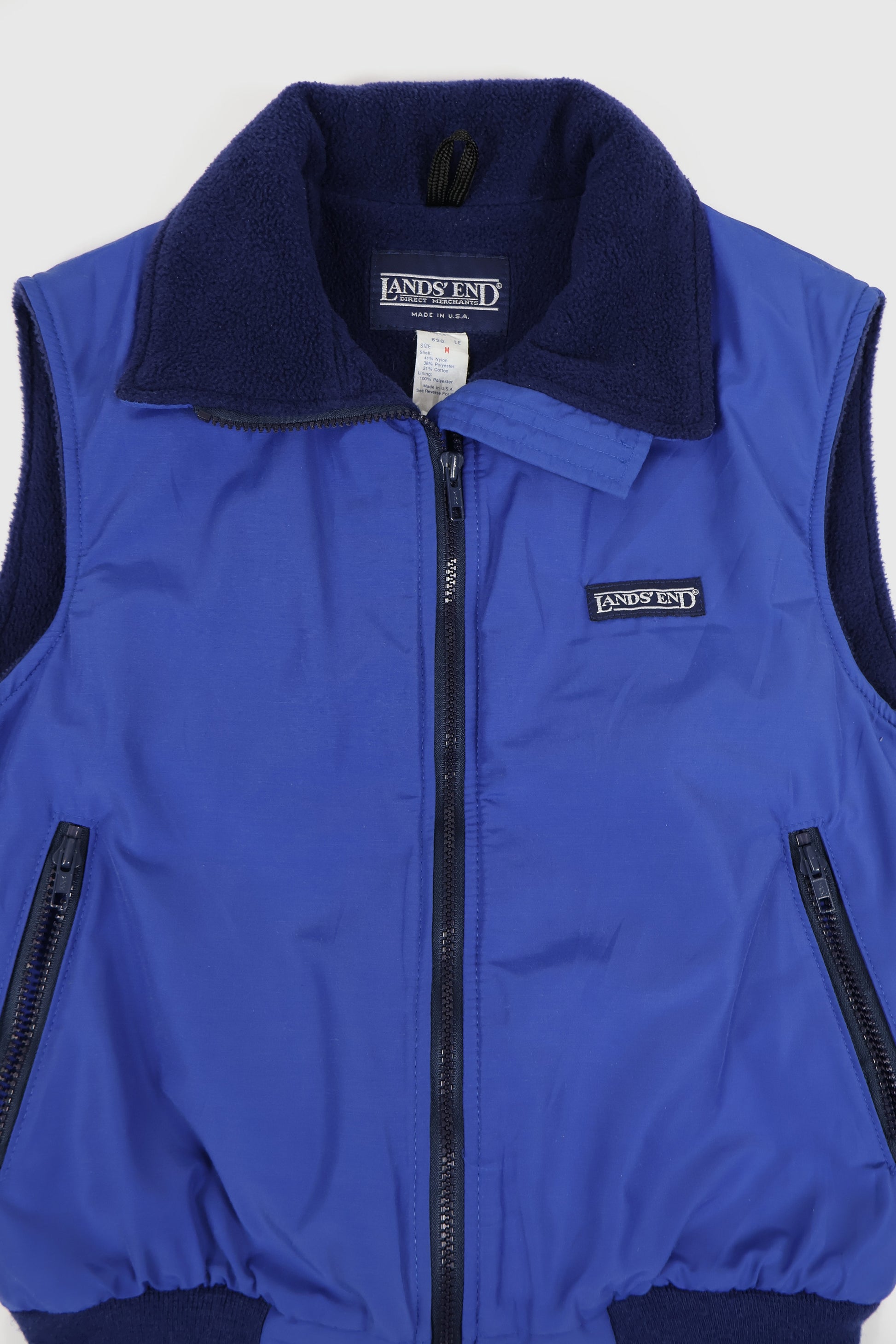 Vintage Fleece Lined Full Zip Vest Image 2