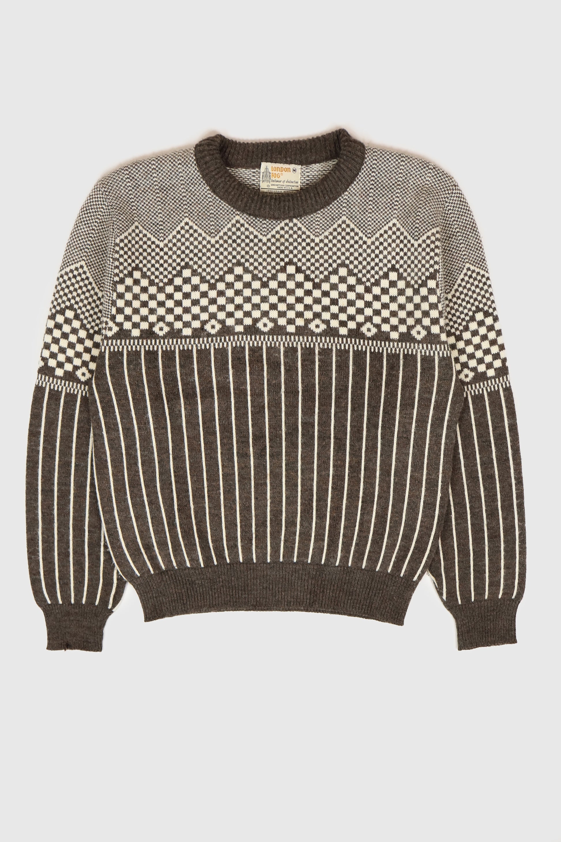 Vintage Striped Pattern Sweater Image 0