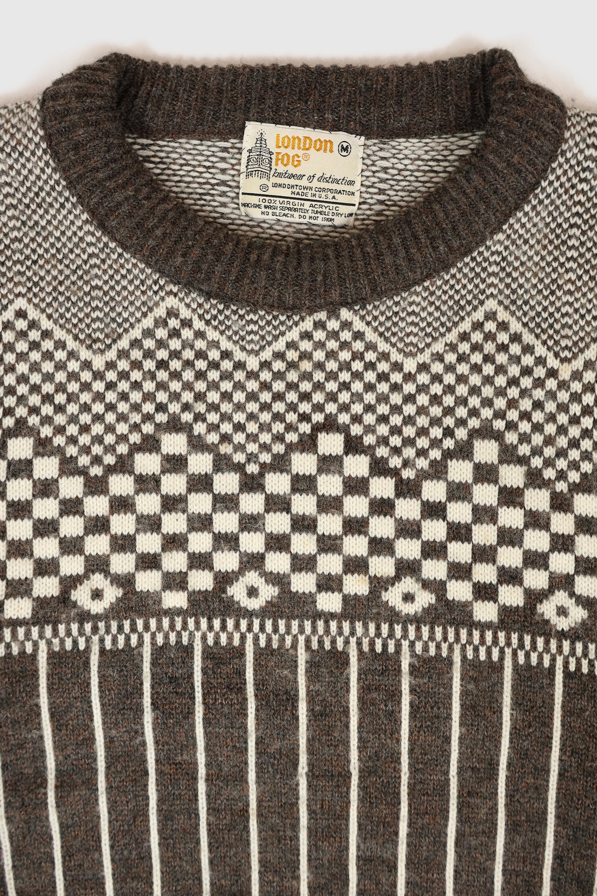 Vintage Striped Pattern Sweater Image 3