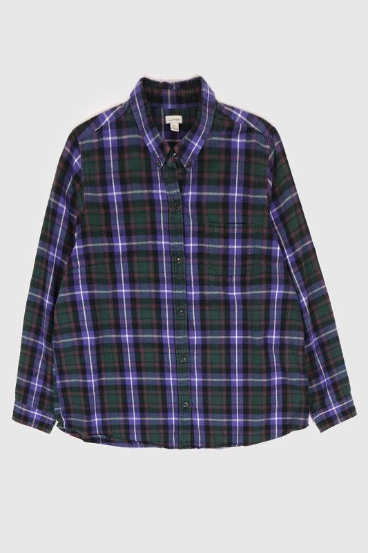 Vintage L.L. Bean Flannel Button-Down Shirt Image 0