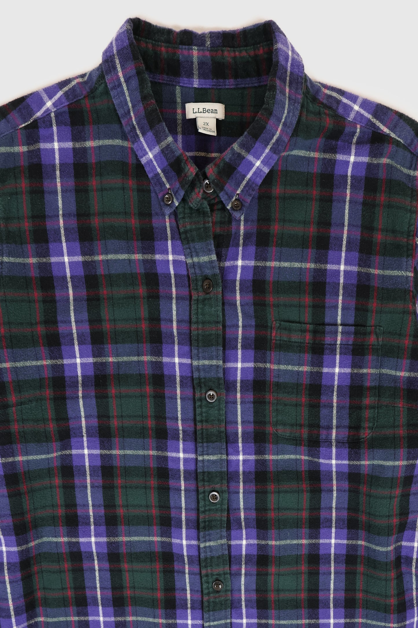 Vintage L.L. Bean Flannel Button-Down Shirt Image 1
