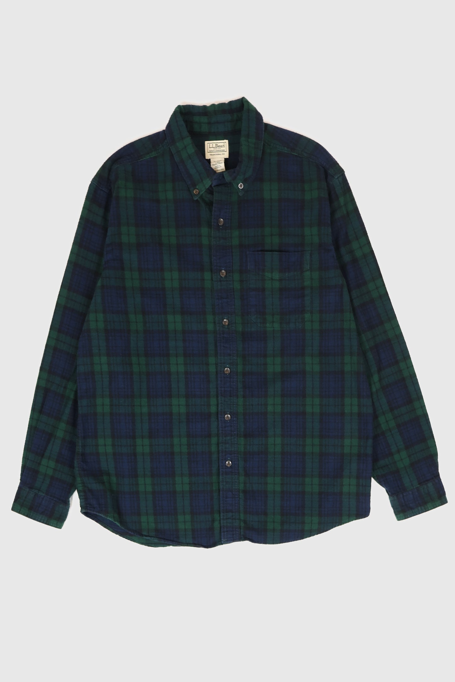 Vintage L.L. Bean Flannel Button-Down Shirt