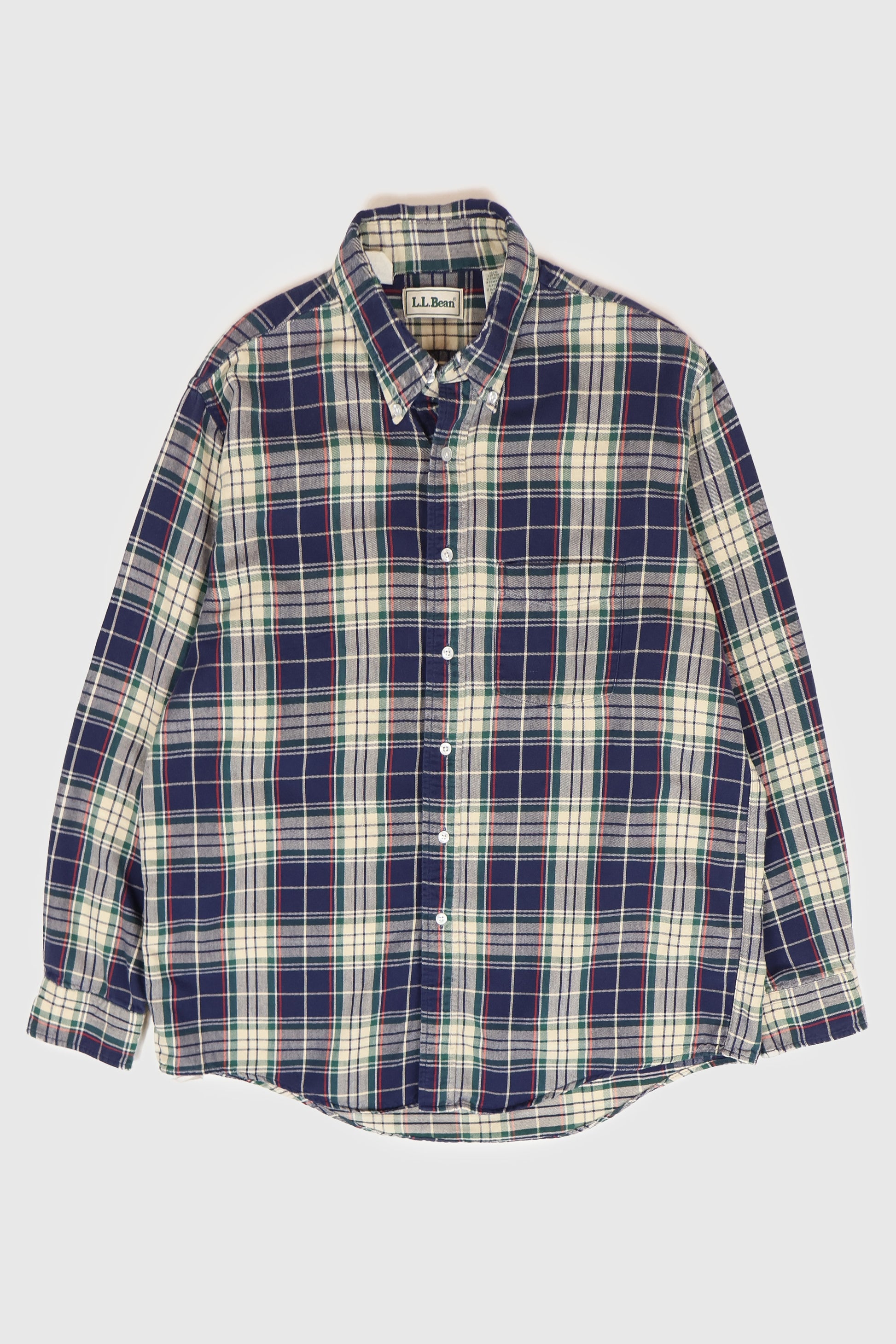 Vintage L.L. Bean Frayed Button-Down Shirt Image 0