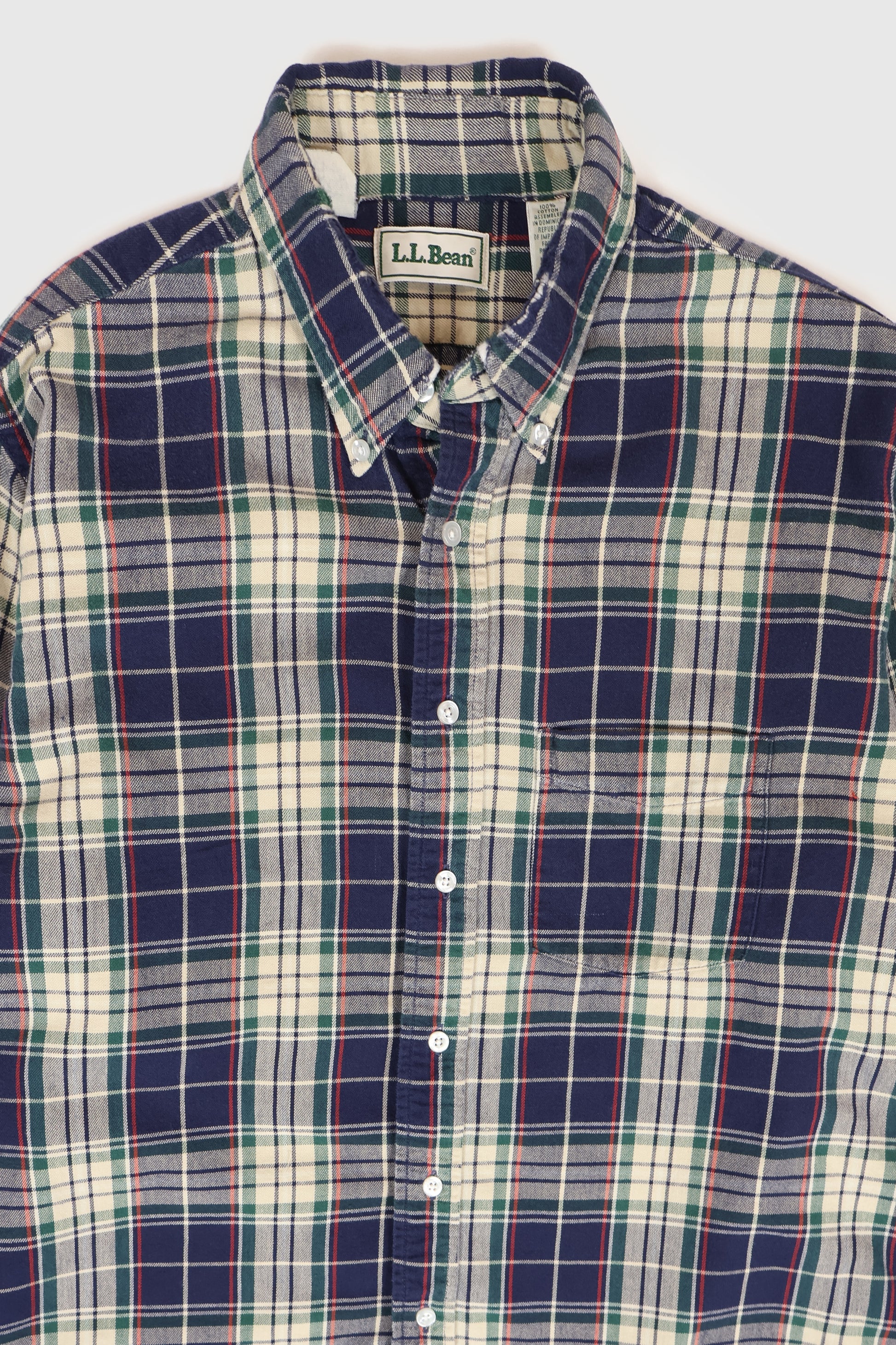 Vintage L.L. Bean Frayed Button-Down Shirt Image 1