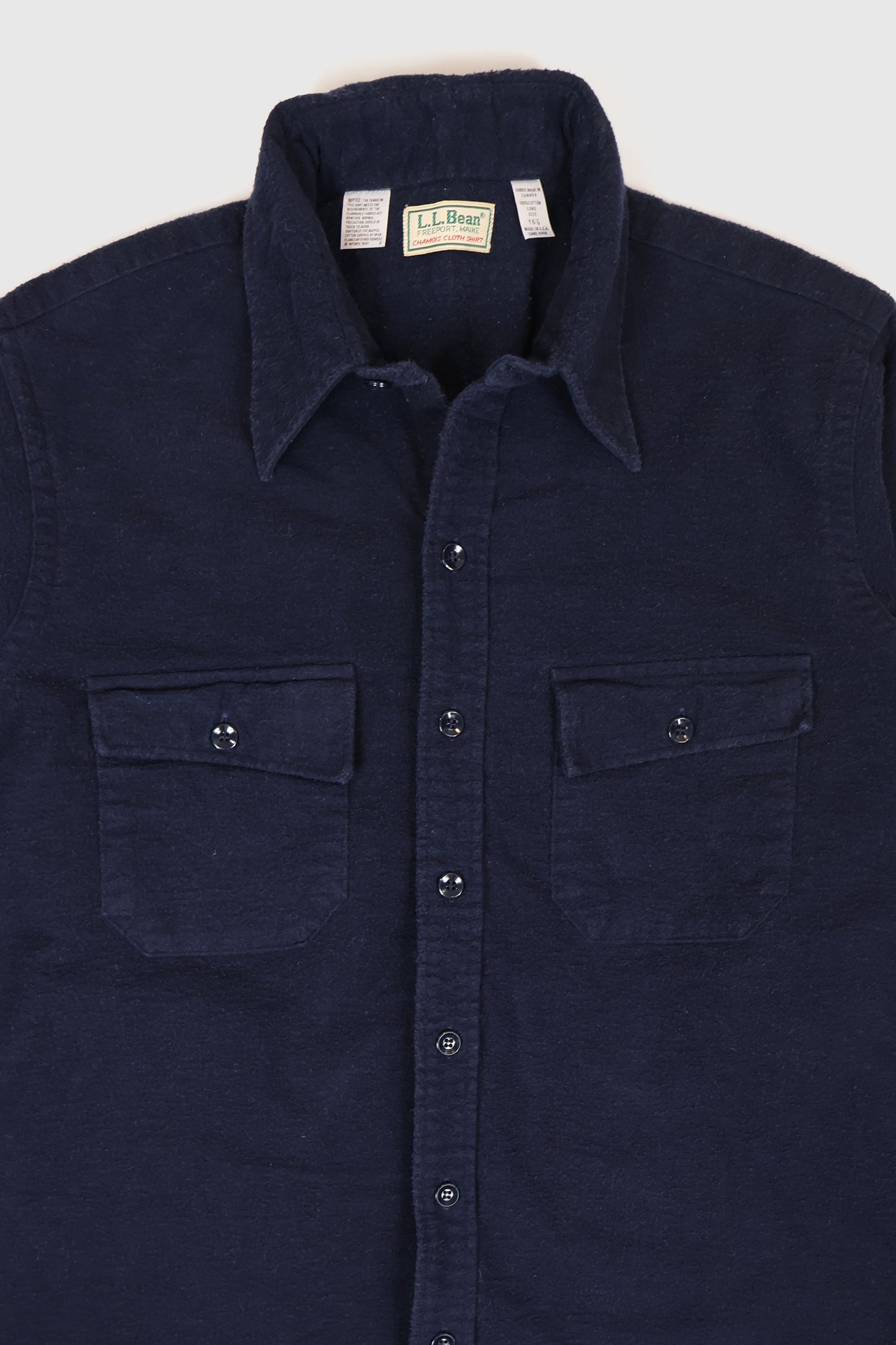 Vintage L.L. Bean Flannel Button-Down Shirt Image 1