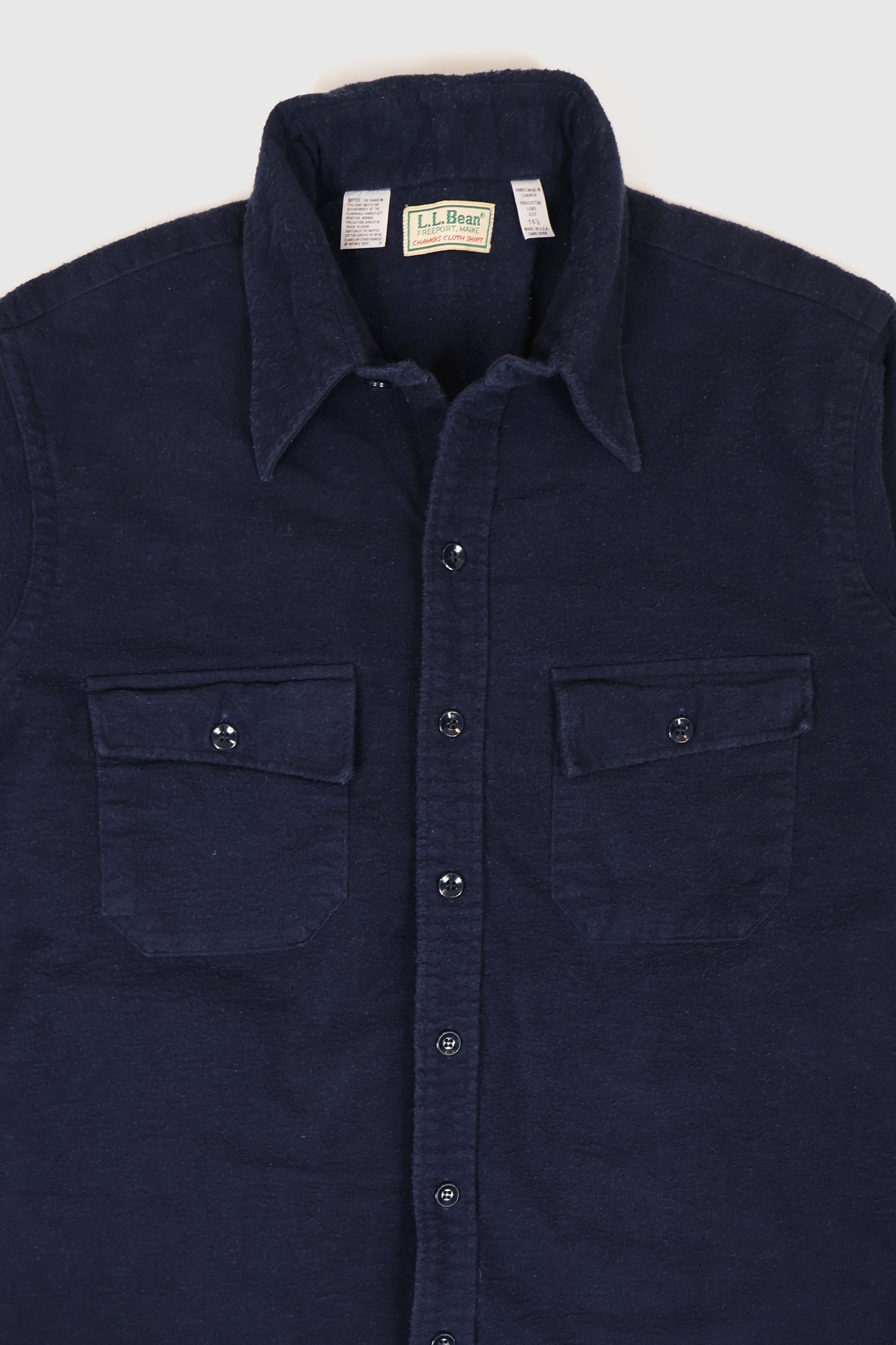 Vintage L.L. Bean Flannel Button-Down Shirt Image 1